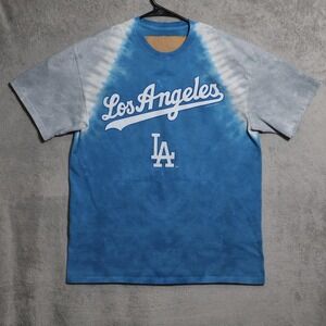 Liquid Blue Los Angeles Dodgers Shirt Mens Large Blue Gray Tie Dye MLB Baseball